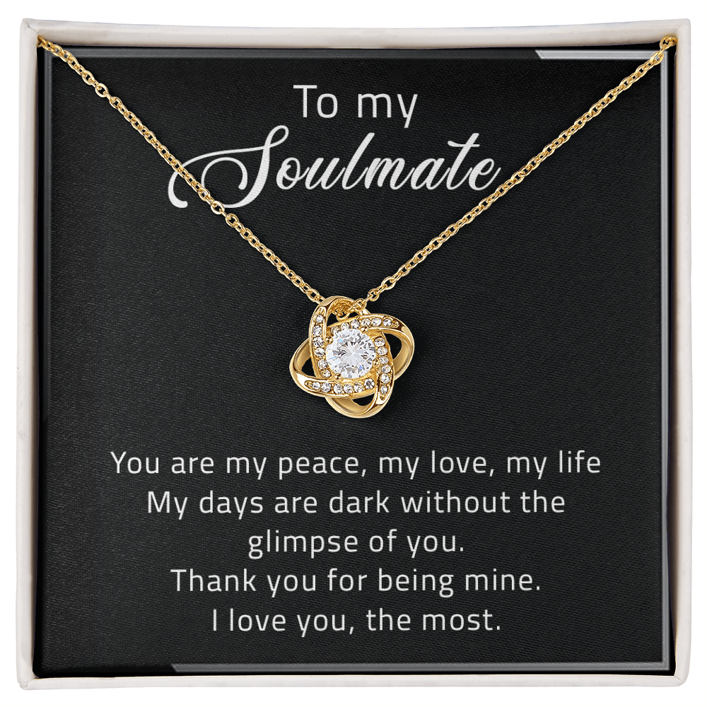 To My Soulmate | Love Knot Necklace