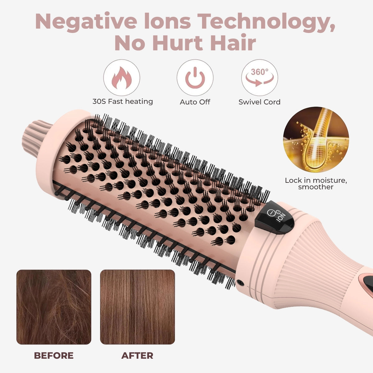 LuxeIon Pro 3-in-1 Heat Thermal Brush