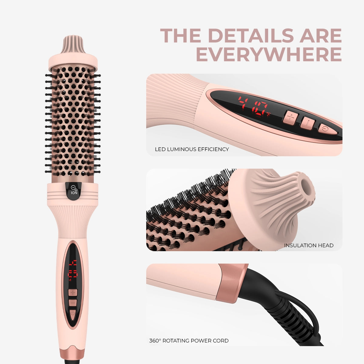 LuxeIon Pro 3-in-1 Heat Thermal Brush