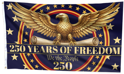 Freedom Gold 250-Year Commemorative Flag