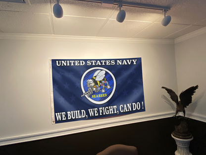 Seabees Pride Navy Tribute Flag