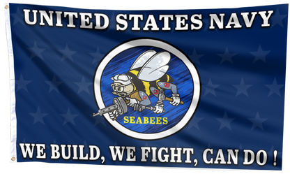Seabees Pride Navy Tribute Flag