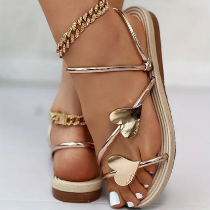 Cupid's Stylish Heart Sandals