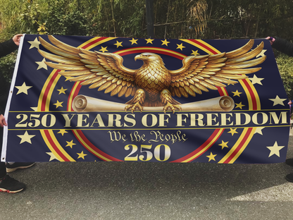 Freedom Gold 250-Year Commemorative Flag