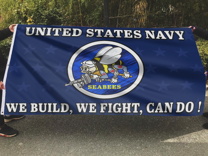 Seabees Pride Navy Tribute Flag