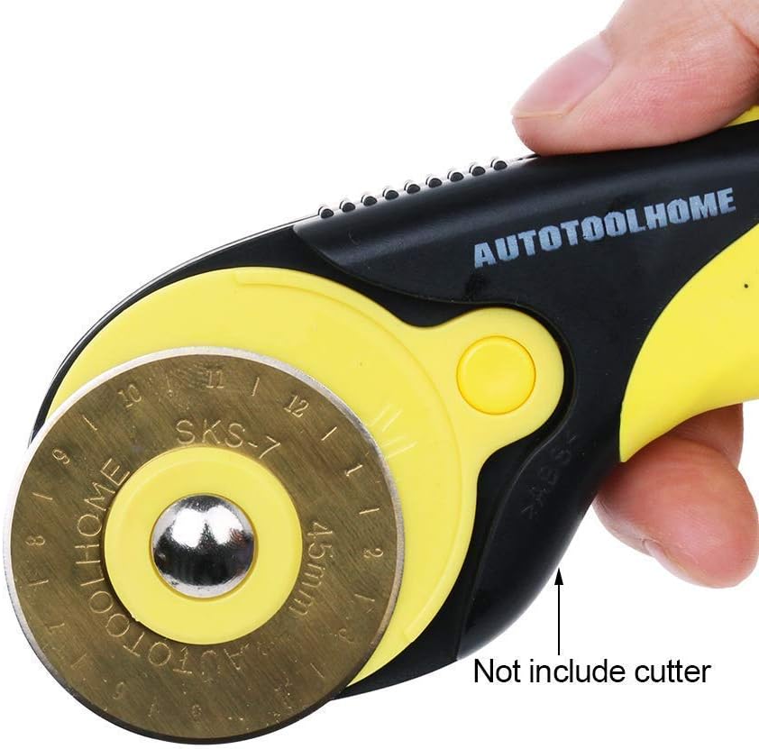 "Elite Titanium-Coated Rotary Blades – 45mm, 10 Replacement Blades