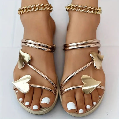 Cupid's Stylish Heart Sandals